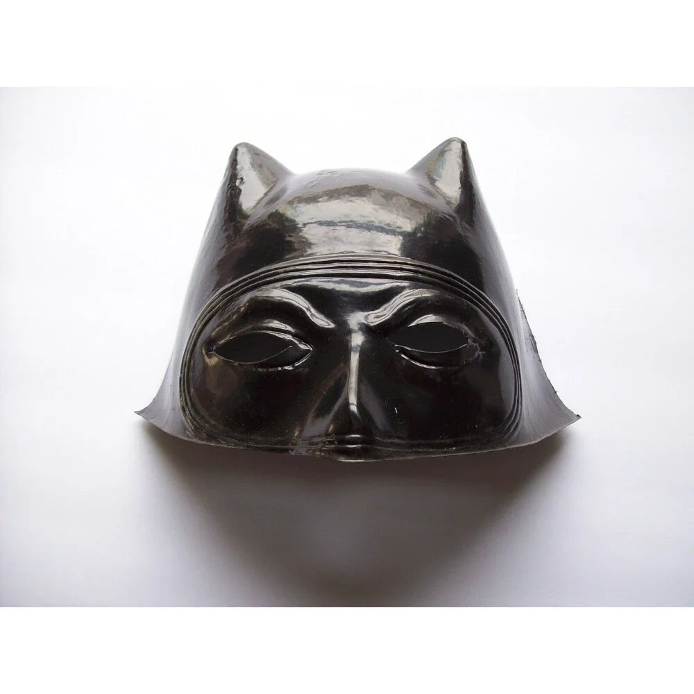 Batman Mask Vintage Halloween Costume Cowl New Old Stock Soft Plastic SuperHero